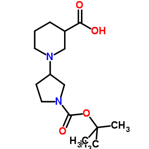 1-(1-Tert-butoxycarbonyl-pyrrolidin-3-yl)-piperidine-3-carboxylic acid Structure,903094-72-4Structure