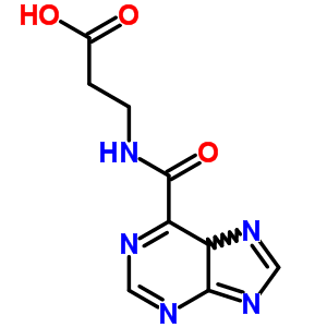 B-alanine,n-(purin-6-ylcarbonyl)-(7ci) Structure,90349-97-6Structure