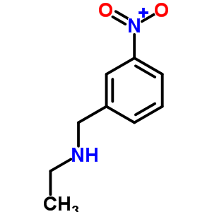 乙基-(3-硝基-芐基)-胺結(jié)構(gòu)式_90390-03-7結(jié)構(gòu)式