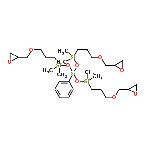 Tris(glycidoxypropyldimethylsiloxy)phenylsilane Structure,90393-83-2Structure