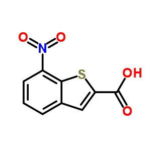 7-Nitrobenzo[b]thiophene-2-carboxylicacid Structure,90407-22-0Structure