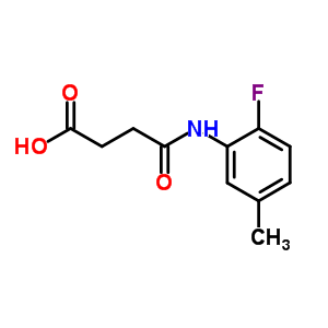 4-[(2-Fluoro-5-methylphenyl)amino]-4-oxobutanoic acid Structure,904766-63-8Structure