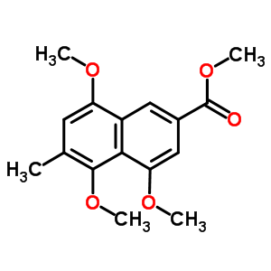 4,5,8-Trimethoxy-6-methyl-2-naphthalenecarboxylic acid methyl ester Structure,90539-40-5Structure