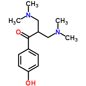 3-Dimethylamino-2-(dimethylaminomethyl)-1-(4-hydroxyphenyl)propan-1-one Structure,90548-66-6Structure