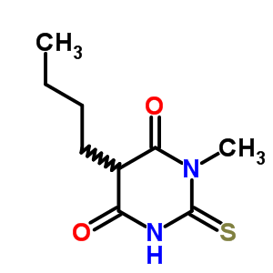 4,6(1H,5h)-pyrimidinedione, 5-butyldihydro-1-methyl-2-thioxo- Structure,90565-95-0Structure