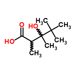 Pentanoic acid, 3-hydroxy-2,3,4,4-tetramethyl- Structure,90677-45-5Structure