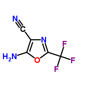 5-Amino-2-(trifluoromethyl)oxazole-4-carbonitrile Structure,907552-39-0Structure