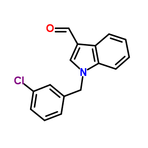 1-(3-Chlorobenzyl)-1H-indole-3-carbaldehyde Structure,90815-01-3Structure