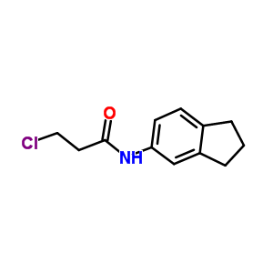 3-Chloro-n-2,3-dihydro-1H-inden-5-ylpropanamide Structure,908494-47-3Structure