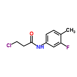 3-Chloro-n-(3-fluoro-4-methylphenyl)propanamide Structure,908494-81-5Structure