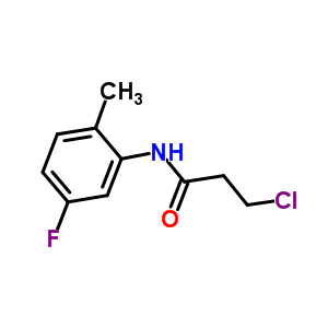 3-Chloro-n-(5-fluoro-2-methylphenyl)propanamide Structure,908494-83-7Structure