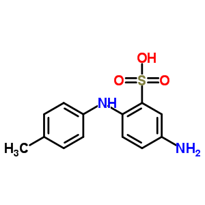 Benzenesulfonic acid, 5-amino-2-[ (4-methylphenyl)amino]- Structure,91-31-6Structure