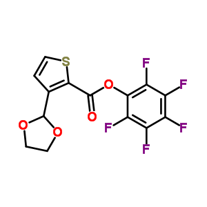 Pentafluorophenyl 3-(1,3-dioxolan-2-yl)thiophene-2-carboxylate Structure,910037-02-4Structure