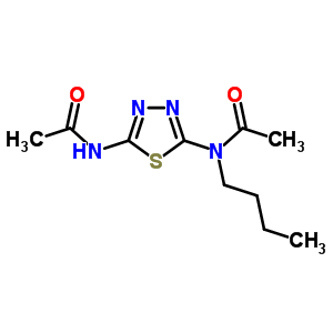 N-(5-acetamido-1,3,4-thiadiazol-2-yl)-n-butyl-acetamide Structure,91006-38-1Structure