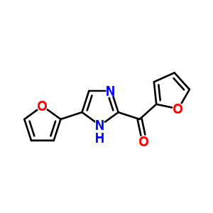 2-(2-呋喃)-4(5)-(2-呋喃)-1H-咪唑結(jié)構(gòu)式_91037-91-1結(jié)構(gòu)式