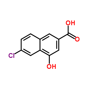 6-Chloro-4-hydroxy-2-naphthoic acid Structure,91058-94-5Structure