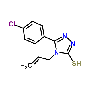 4-Allyl-5-(4-chlorophenyl)-4H-1,2,4-triazole-3-thiol Structure,91092-12-5Structure