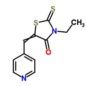 4-Thiazolidinone,3-ethyl-5-(4-pyridinylmethylene)-2-thioxo- Structure,91137-88-1Structure