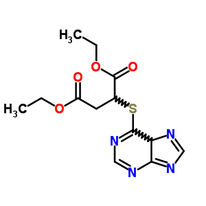 Butanedioic acid, 2-(9h-purin-6-ylthio)-, 1,4-diethyl ester Structure,91141-73-0Structure