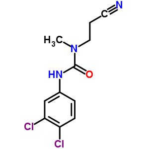 1-(2-Cyanoethyl)-3-(3,4-dichlorophenyl)-1-methyl-urea Structure,91193-78-1Structure