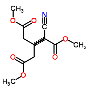 Dimethyl 2-cyano-3-(methoxycarbonylmethyl)pentanedioate Structure,91248-71-4Structure