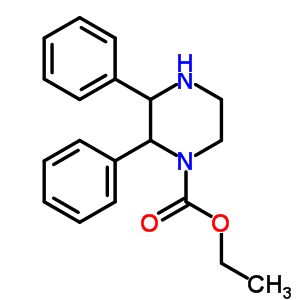 2,3-Diphenyl-piperazine-1-carboxylic acid ethyl ester Structure,912763-37-2Structure