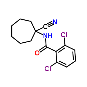 2,6-Dichloro-n-(1-cyano-cycloheptyl)-benzamide Structure,912763-62-3Structure