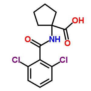 1-(2,6-Dichloro-benzoylamino)-cyclopentanecarboxylic acid Structure,912763-69-0Structure