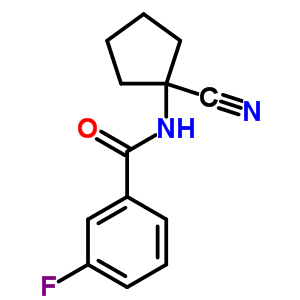 N-(1-cyano-cyclopentyl)-3-fluoro-benzamide Structure,912770-81-1Structure