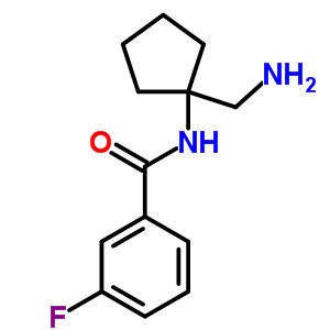 N-(1-aminomethyl-cyclopentyl)-3-fluoro-benzamide Structure,912770-90-2Structure