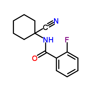 N-(1-cyano-cyclohexyl)-2-fluoro-benzamide Structure,912771-10-9Structure