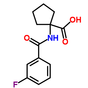 1-(3-Fluoro-benzoylamino)-cyclopentanecarboxylic acid Structure,912771-14-3Structure