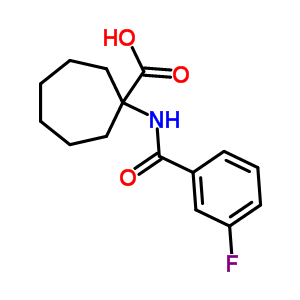 1-(3-Fluoro-benzoylamino)-cycloheptanecarboxylic acid Structure,912771-18-7Structure