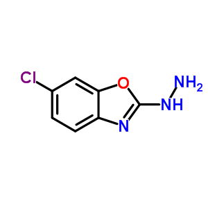 6-Chloro-2-hydrazino-1,3-benzoxazole Structure,912773-31-0Structure