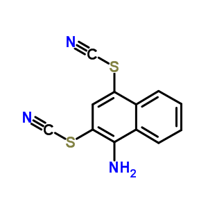 2,4-Dithiocyanatonaphthalen-1-amine Structure,91353-98-9Structure