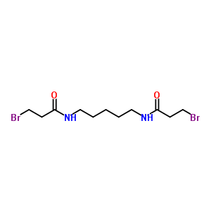 3-Bromo-n-[5-(3-bromopropanoylamino)pentyl]propanamide Structure,91354-64-2Structure