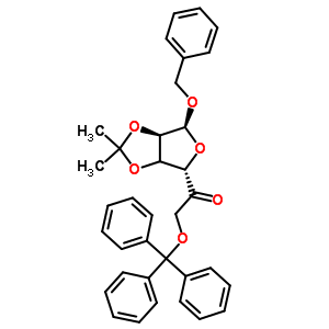 1-(6-Benzyloxy-2,2-dimethyl-3a,4,6,6a-tetrahydrofuro[3,4-d][1,3]dioxol-4-yl)-2-trityloxy-ethanone Structure,91364-12-4Structure