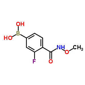 N-methoxy 4-borono-2-fluorobenzamide Structure,913835-58-2Structure