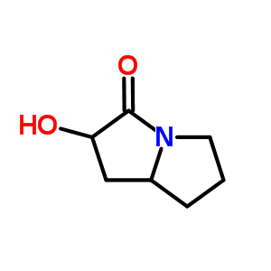 2-Hydroxy-hexahydro-pyrrolizin-3-one Structure,914222-30-3Structure