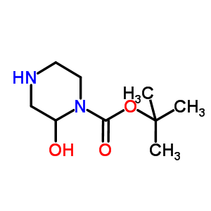 2-Hydroxy-piperazine-1-carboxylic acid tert-butyl ester Structure,914224-76-3Structure