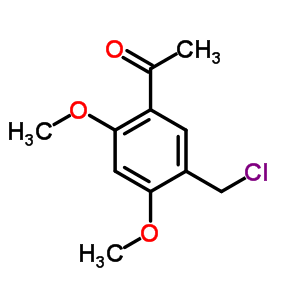 1-(5-Chloromethyl-2,4-dimethoxy-phenyl)-ethanone Structure,91427-44-0Structure