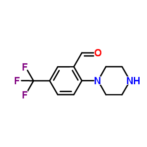 2-Piperazin-1-yl-5-trifluoromethylbenzaldehyde Structure,914347-13-0Structure