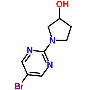 1-(5-Bromopyrimidin-2-yl)-3-pyrrolidinol Structure,914347-70-9Structure