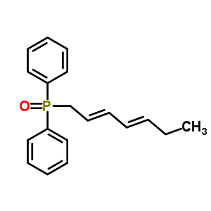 (2E,4e)-2,4-heptadien-1-yl(diphenyl)phosphine oxide Structure,91575-92-7Structure