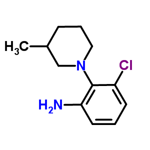 3-Chloro-2-(3-methyl-1-piperidinyl)aniline Structure,915921-30-1Structure