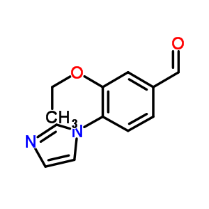 Benzaldehyde, 3-ethoxy-4-(1H-imidazol-1-yl)- Structure,916343-35-6Structure