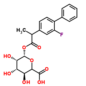 Flurbiprofen acyl-beta-d-glucuronide Structure,91683-37-3Structure