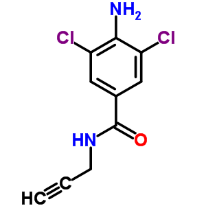 4-Amino-3,5-dichloro-n-prop-2-ynyl-benzamide Structure,91687-37-5Structure