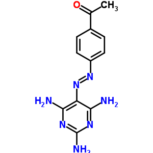 1-[4-(2,4,6-Triaminopyrimidin-5-yl)diazenylphenyl]ethanone Structure,91720-07-9Structure