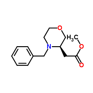 (R)-(4-benzyl-morpholin-3-yl)-acetic acid methyl ester Structure,917572-30-6Structure